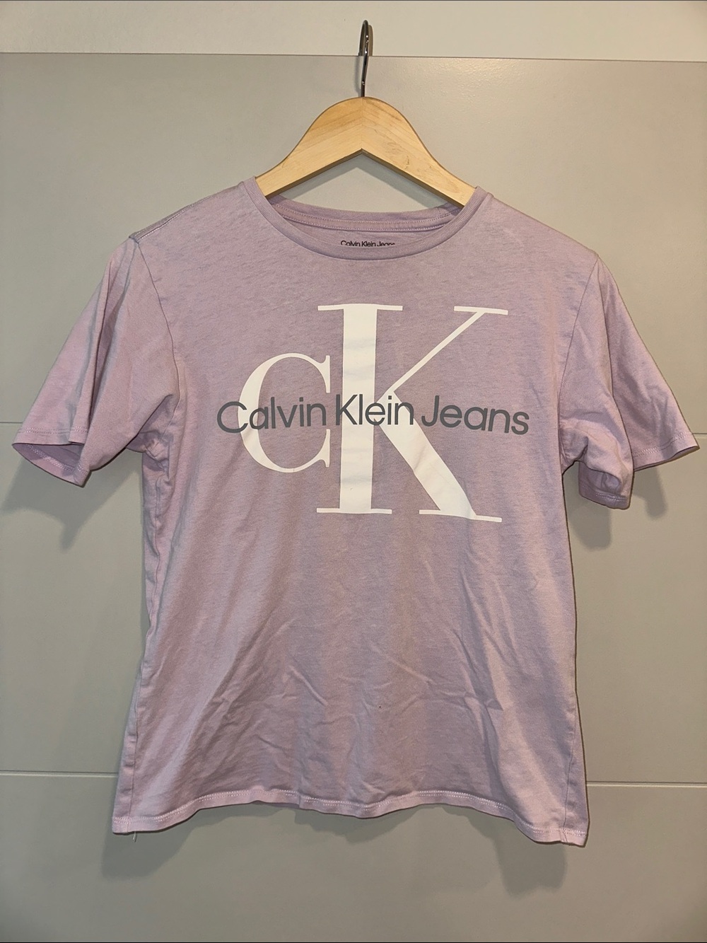 Calvin Klein Jeans Lilac CK Logo Tee
